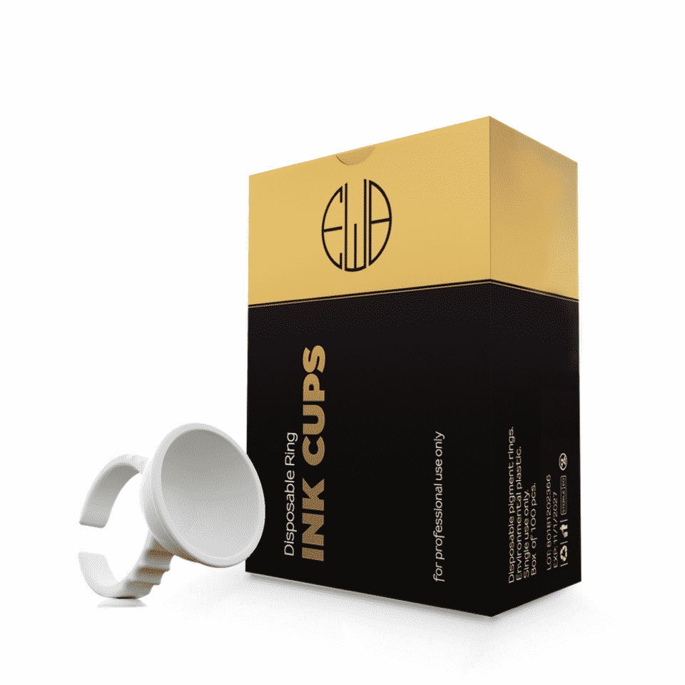 Finger Ring Ink Cup 100 Pcs