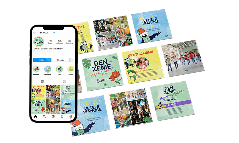 Instagram Design School Branding