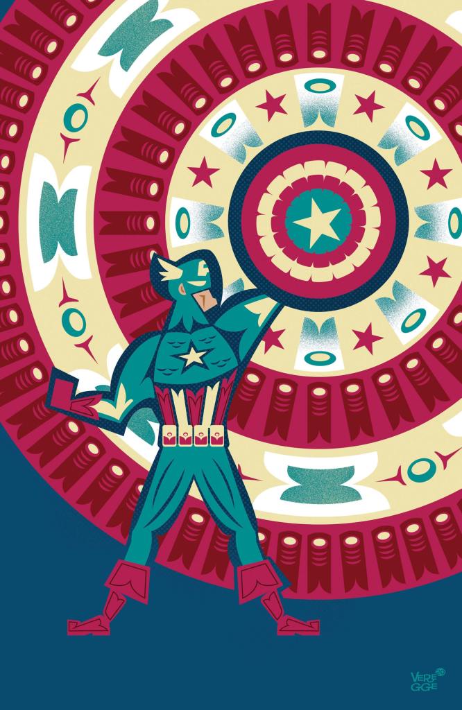 Captain America #25 Native American Tribute Cover by Jeffrey Veregge