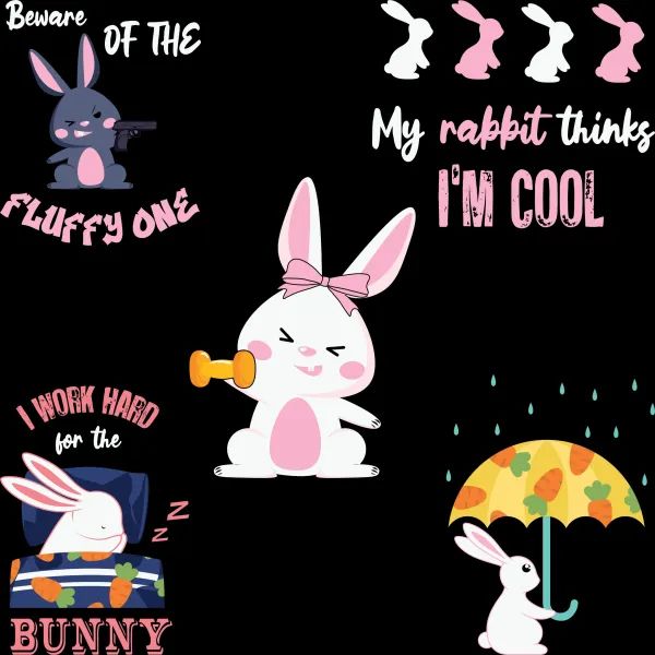 60 Rabbit Designs Bundle Podbundle Digital - Beautiful Landscape Design - Retina