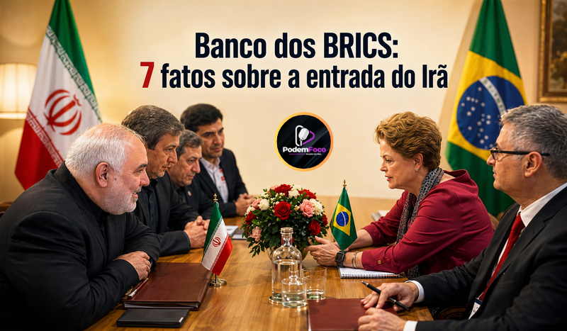 Caricatura editorial ultra-realista de Lula e Geraldo Alckmin diante do Congresso Nacional e de bandeiras do Brasil, com um grande livro simbolizando o plano de governo e a manchete sobre seis promessas antigas.