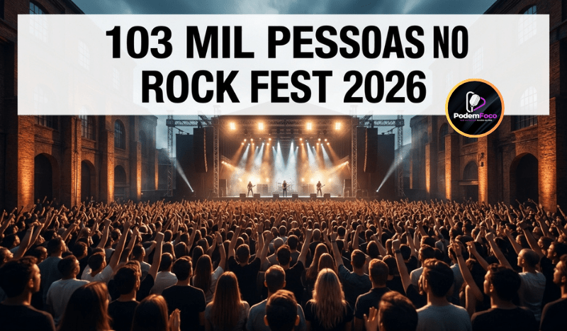 Público de 103 mil pessoas reunido no Complexo Usina Santa Bárbara durante o Santa Bárbara Rock Fest 2026.