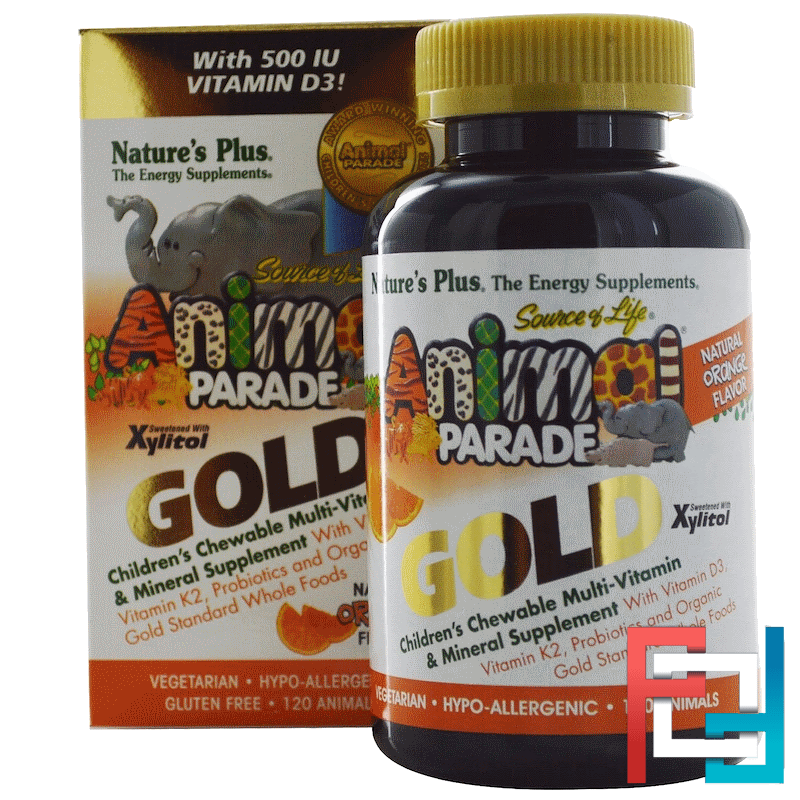 Natures Plus Animal Parade Gold Children's Chewable Multi ...