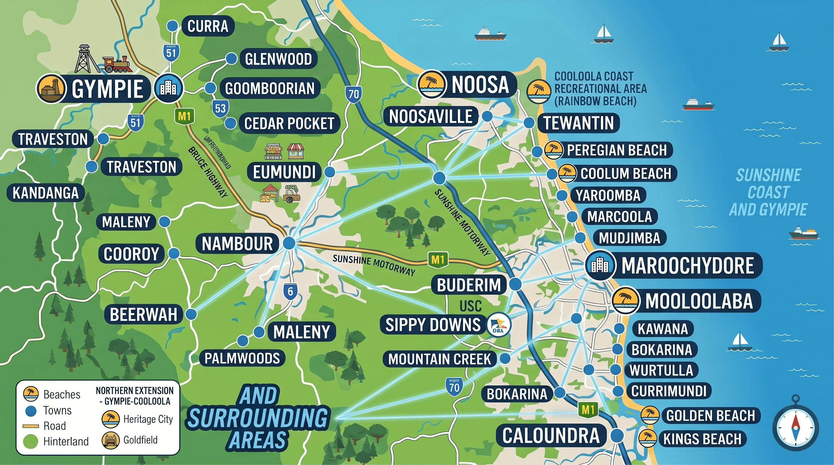 Sunshine Coast Service Areas