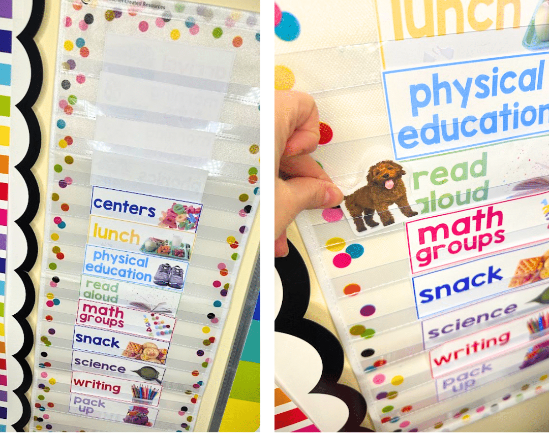 classroom jobs and visual schedules