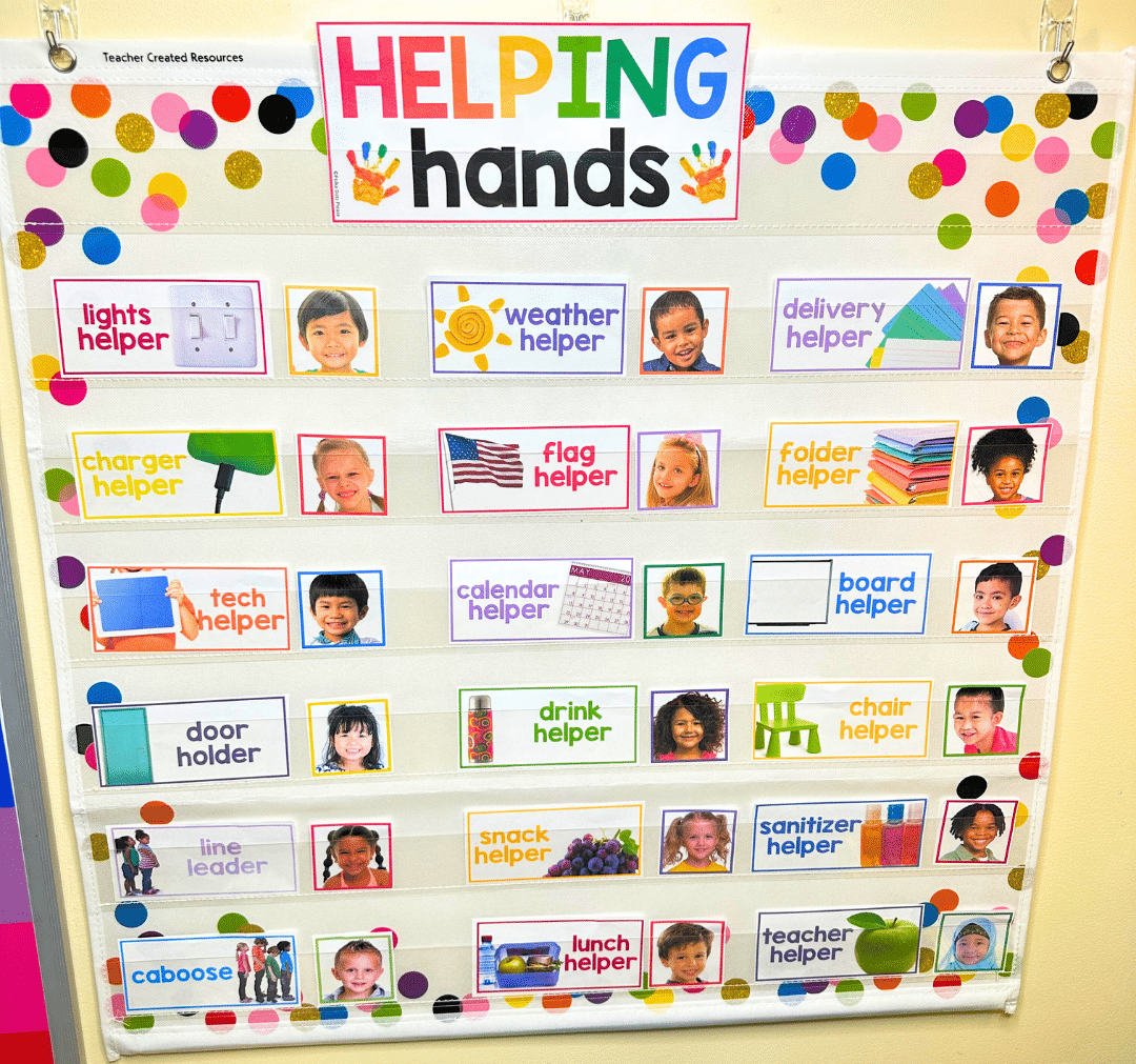 classroom jobs and visual schedules
