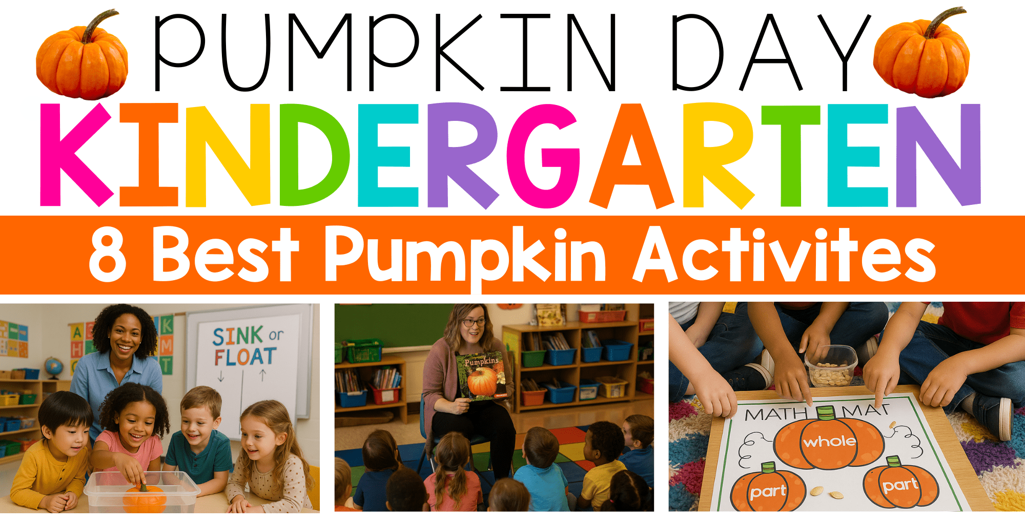 pumpkin activities for kindergarten Pumpkin Day