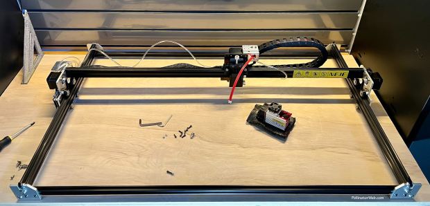 NEJE status pic before laser mount 1 PollinatorWeb