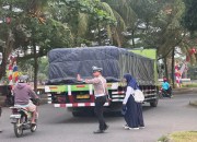 Satlantas Polres Pangandaran Laksanakan Pengaturan Pagi Demi Keselamatan Pelajar dan Ketertiban Lalu Lintas