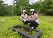 POLWAN SATLANTAS POLRES PANGANDARAN LAKSANAKAN ZIARAH KE TAMAN MAKAM PAHLAWAN DALAM RANGKA HUT LALU LINTAS KE-70