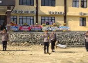 Sipropam Polres Pangandaran Melakukan Pengawasan Apel Pagi Memperingati Hari Lalu Lintas ke-70