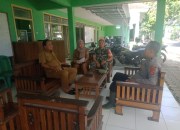 Sinergitas TNI-Polri dan Pemerintah Desa Ciganjeng, Bahas Program Ketahanan Pangan Jagung