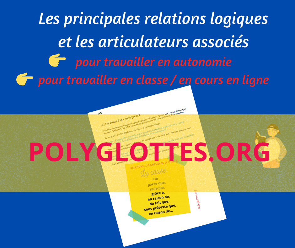 Extrait du fichier « Les principales relations logiques en français »