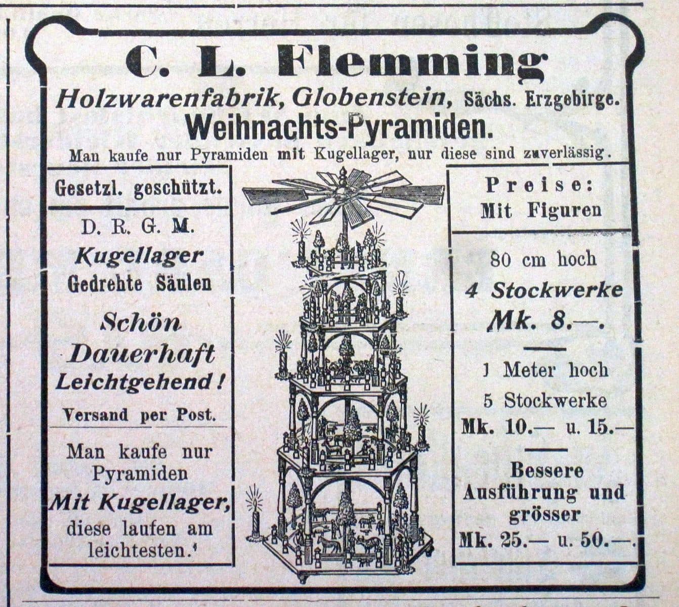pyramides de Noël 