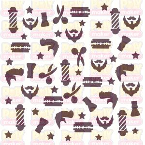 Stencil patron barbero