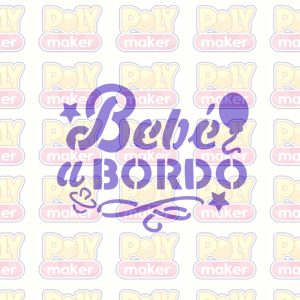 Stencil Bebé a Bordo