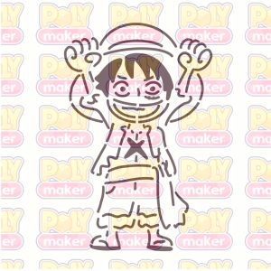 Stencil Luffy