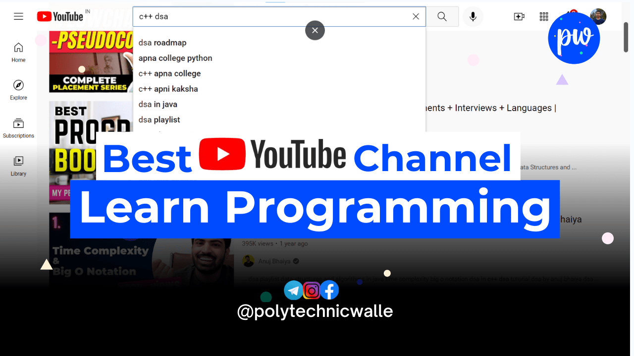 Best Hindi YouTube Channel to Learn Programming | Best YouTube Channel ...