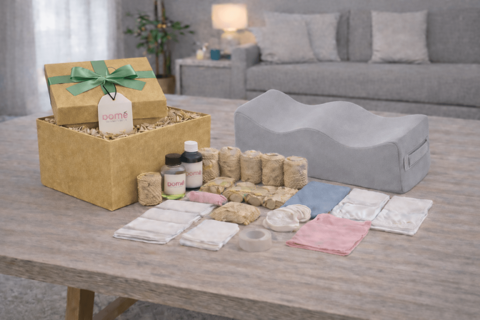 Complete BBL recovery kit with full compression, shaping boards, massage tools, scar care, and comfort essentials.