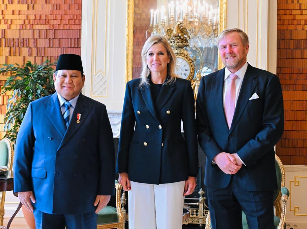 Presiden Prabowo Terima Sambutan Hangat Raja dan Ratu Belanda di Istana Huis ten Bosch