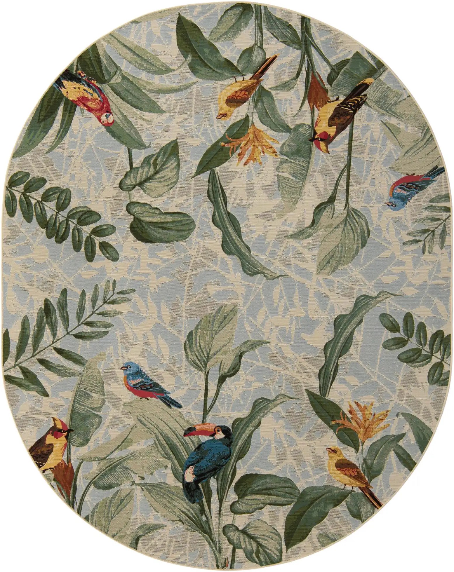 Bird print rug