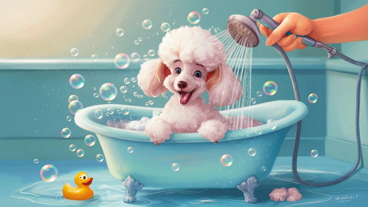 How often should i bathe my toy poodle?