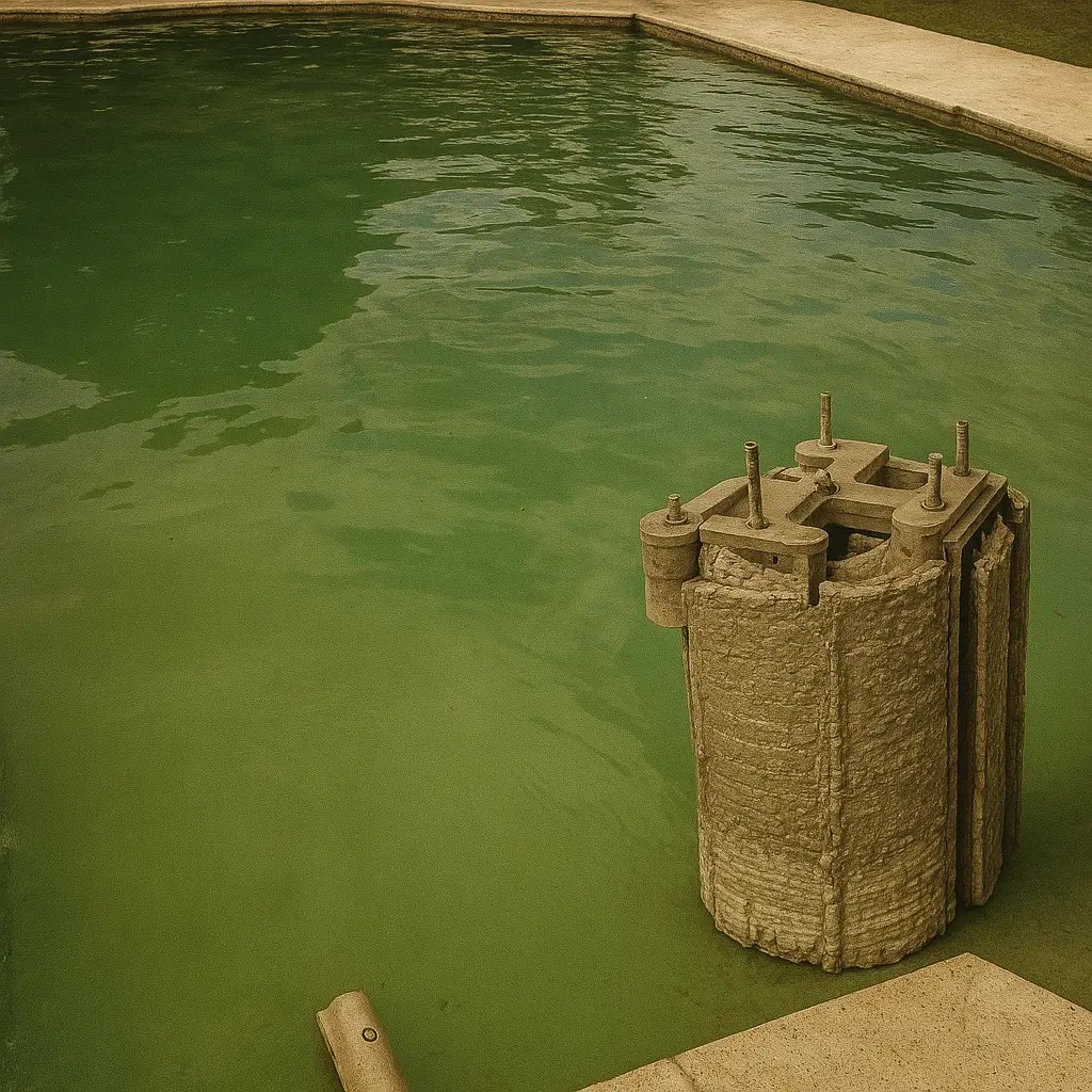 dirty de filter causes green pool