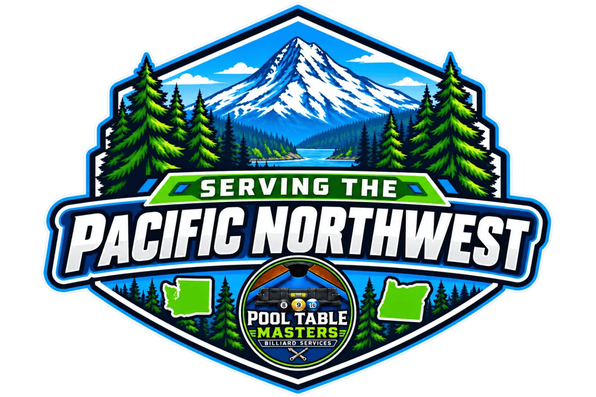 Pool Table Masters serving Oregon and Washington across the Pacific Northwest