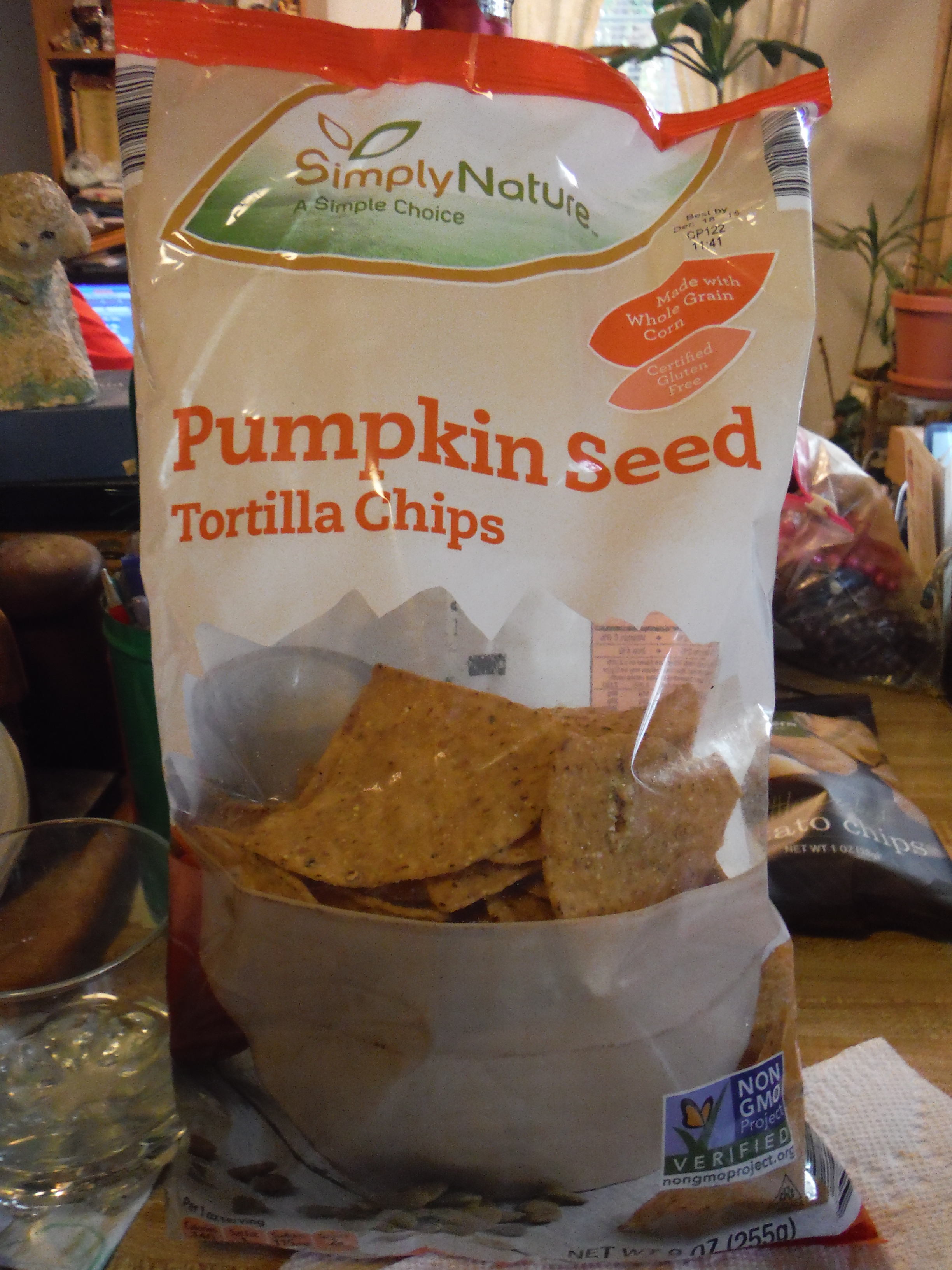 pumpkin tortilla chips