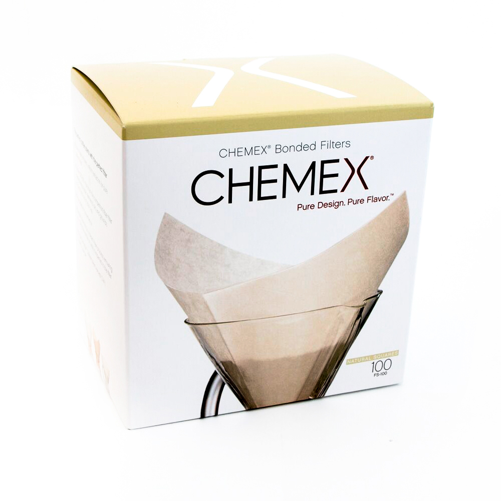 Chemex Unbleached Filter Squares 100 pack Poor Rover