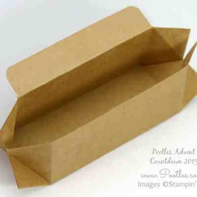 Pootles Advent Countdown #20 Triangular Table Box Tutorial