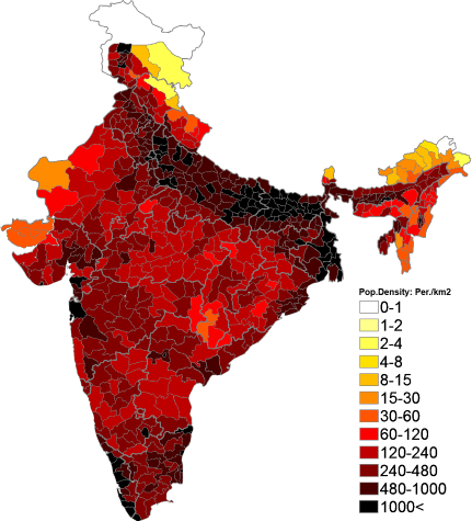 82 Population Density Boundaries Map Of India Density Boundaries Ma 