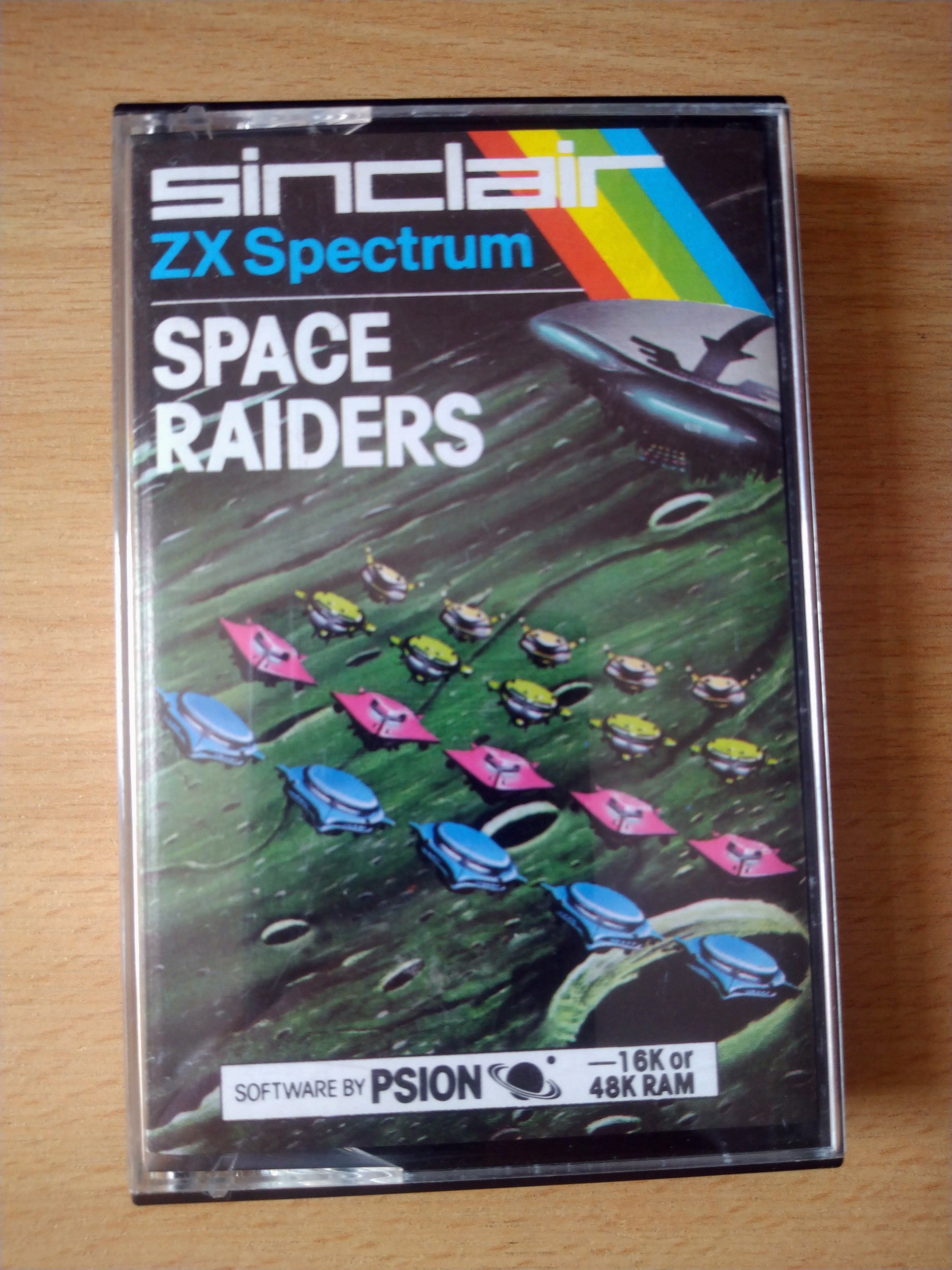 Space Raiders for Sinclair ZX Spectrum 16/48k Sinclair Catalogue