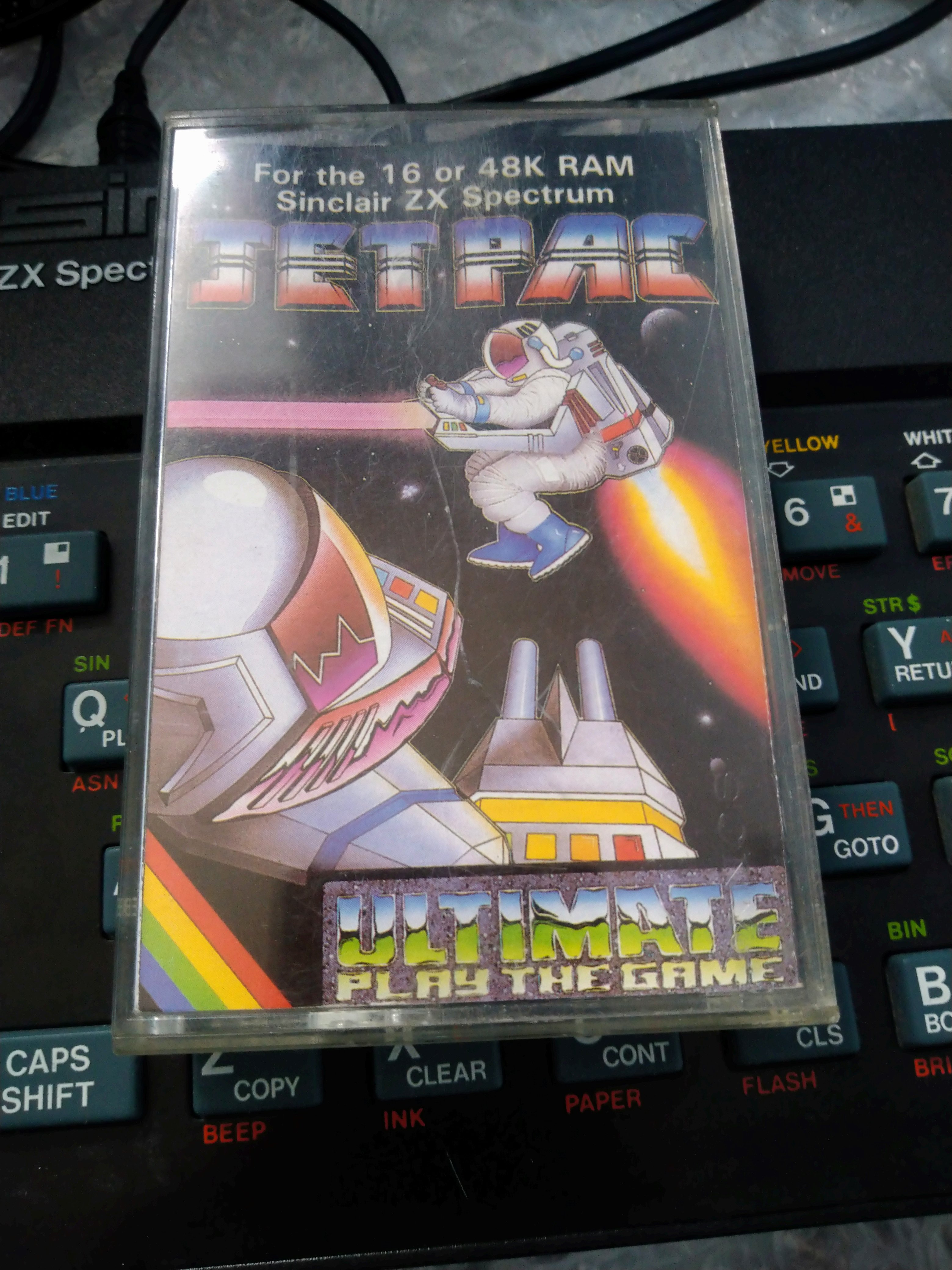 Jetpac for Sinclair ZX Spectrum 16k/48k by Ultimate 1983 TESTED