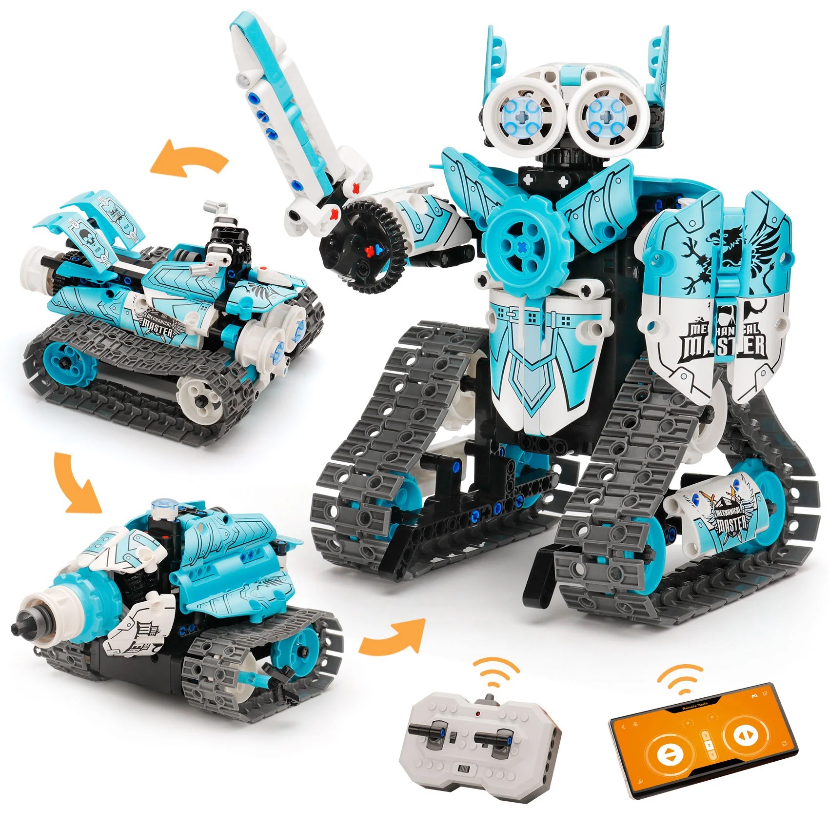 3 In 1 Remote Control Robot Building Kits For Kids Aged 7 Stem Proje