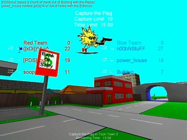 I used to play Unreal Tournament GOTYE, Map maker Salty Pepper modified a map to include my gaming avatar, a doodle I had drawn. I played as Sunshine. Much later I became the infamous Pickles!