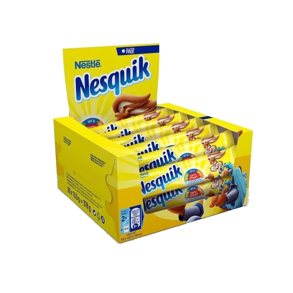 Nesquik Chocolate Wafer Bars 26g 30ct Pops Distro Inc Wholesale