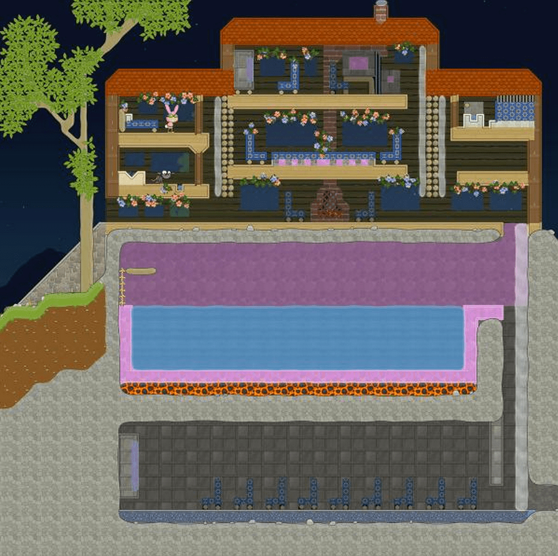 Serious Bird: sub-pool theater