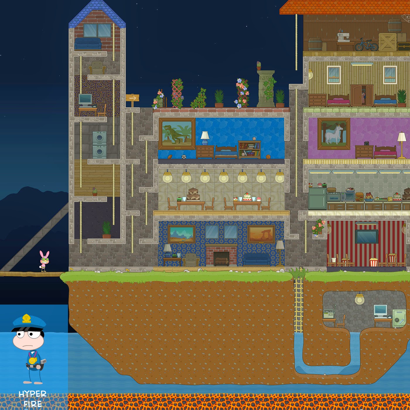 From Hyper Fire, the great thing about a houseboat is that if you don't like your neighbors, you can just pack up and leave!