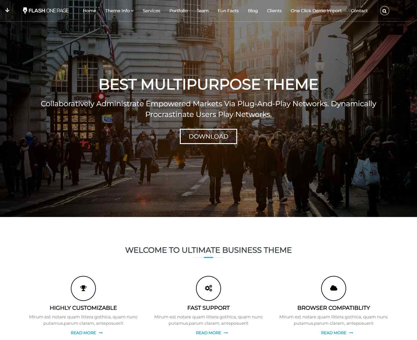 flash-Free-One-Page-WordPress-Theme