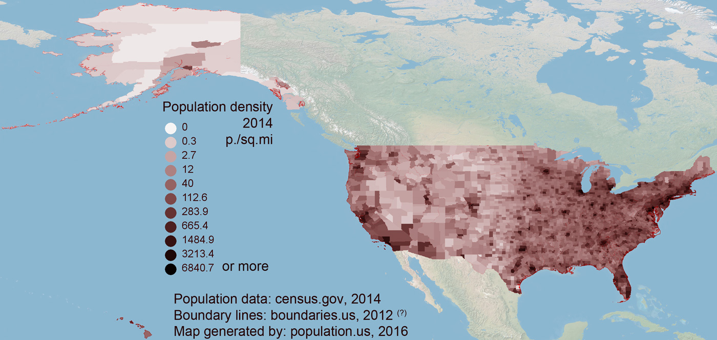 Alaska Population Density Cty Density 