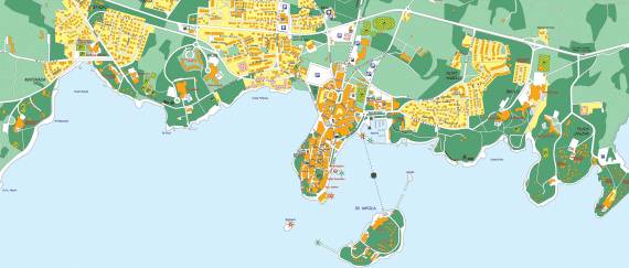 Pore Istrien Pore Stadtplan Porec Map 