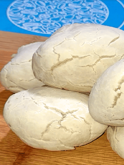 PÃO DE POLVILHO - SEM TRIGO - SEM OVO - SEM LEITE