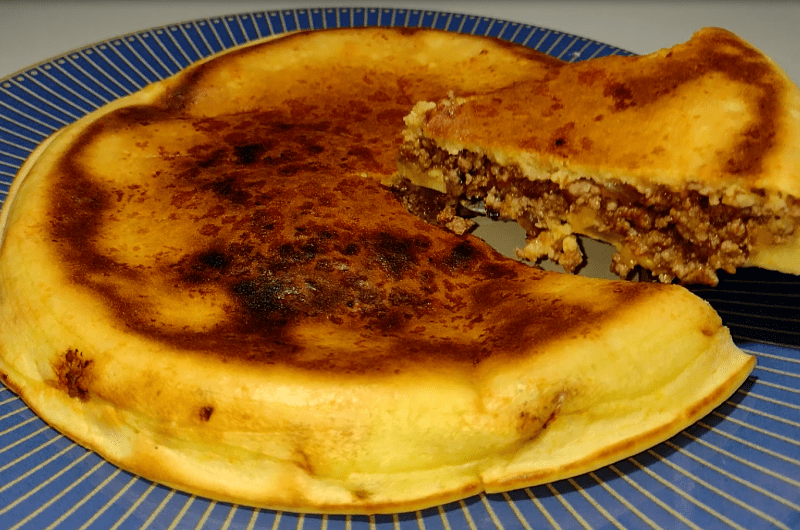 TORTA DE FRIGIDEIRA COM RECEITA DE CARNE MOÍDA - SUCULENTA E DELICIOSA - FÁCIL DE FAZER