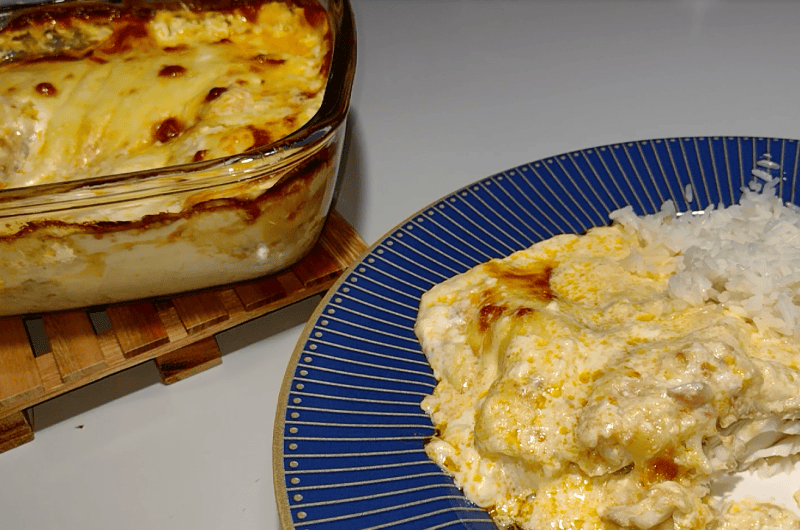 FILÉ DE TILÁPIA AO MOLHO CREMOSO
