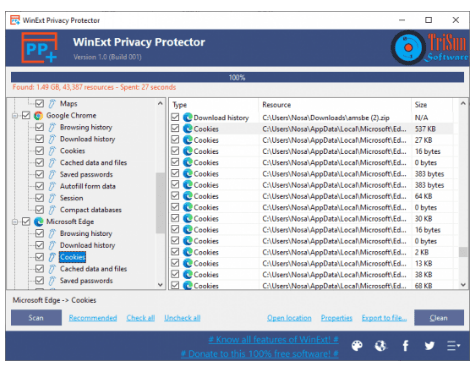 WinExt Privacy Protector