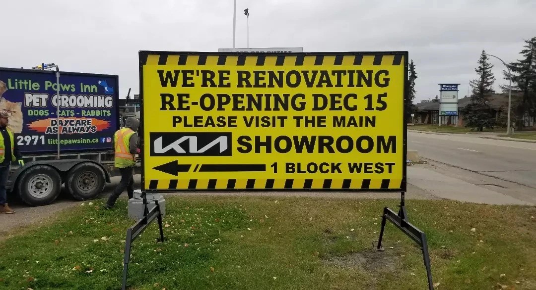 Calgary Temporary Portable Signs