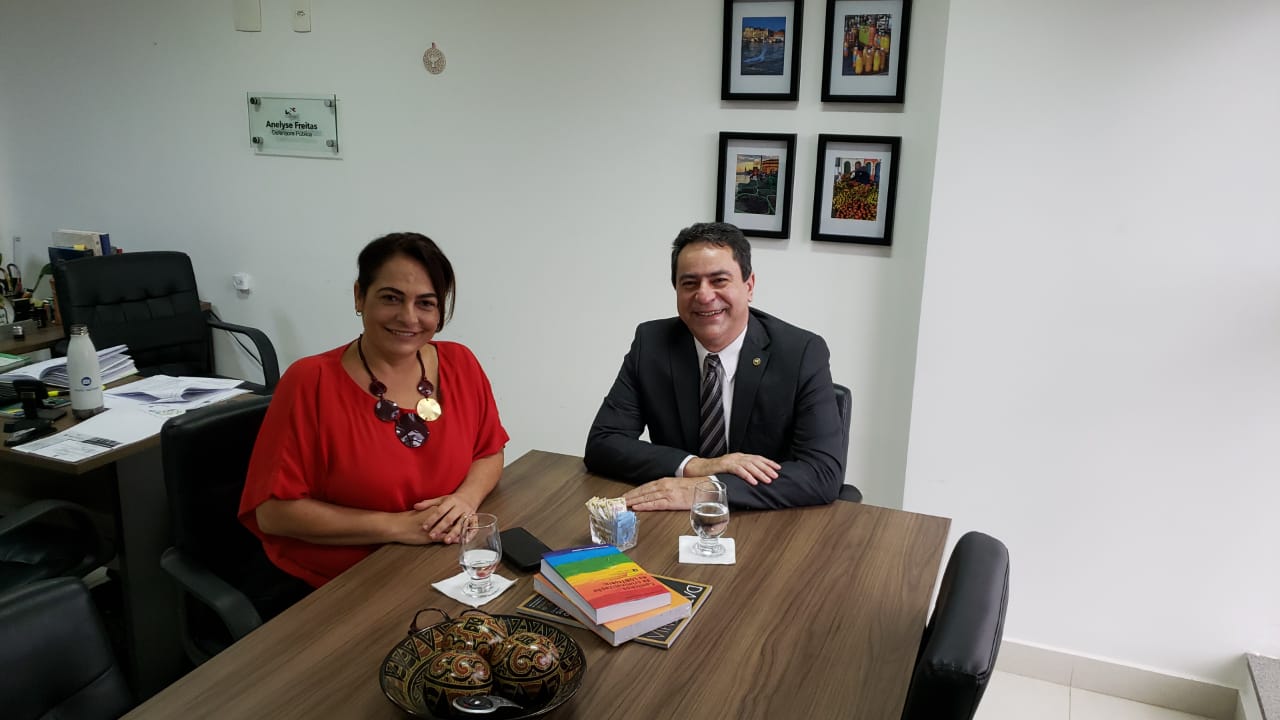 You are currently viewing Presidente Marcus Franco encontra com a Defensora Pública Anelyse Freitas em Brasília (DF)