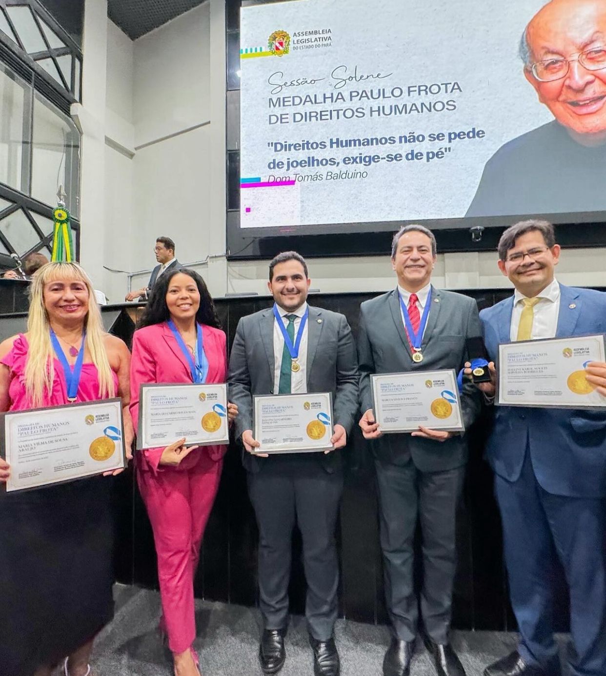 Read more about the article Presidente da ADPEP recebe medalha Paulo Frota de Direitos Humanos, na Alepa