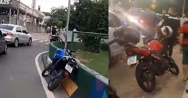 Venezuelano  derrapa de moto, despenca de viaduto e morre espatifado em Manaus